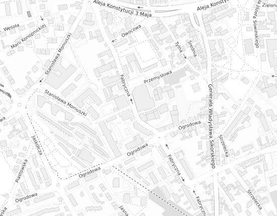 Mapa z adresem organizacji