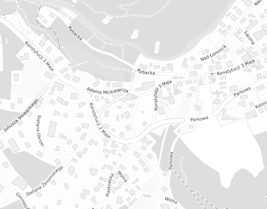 Mapa z adresem organizacji