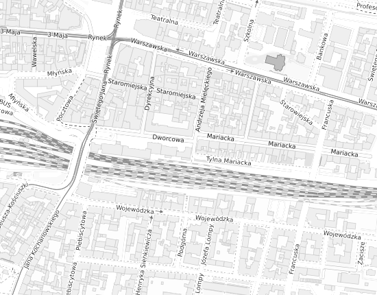 Mapa z adresem organizacji