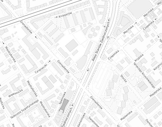 Mapa z adresem organizacji
