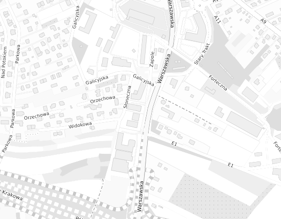 Mapa z adresem organizacji