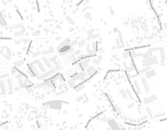 Mapa z adresem organizacji