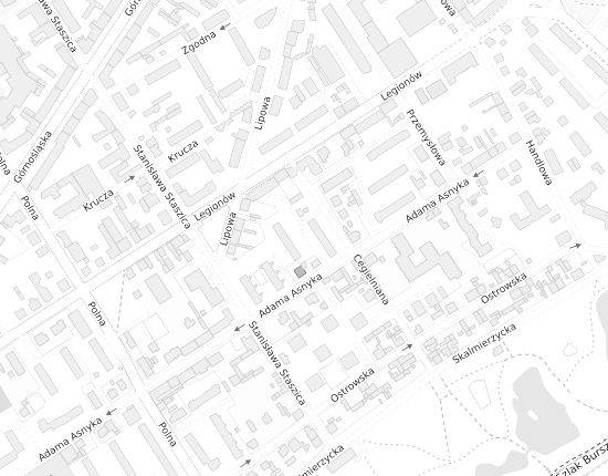 Mapa z adresem organizacji