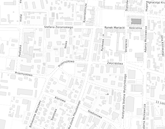 Mapa z adresem organizacji