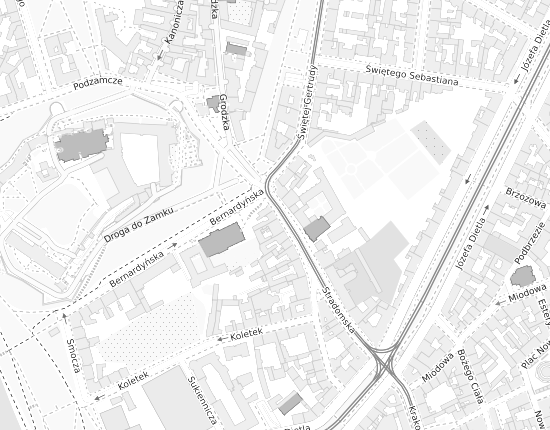 Mapa z adresem organizacji