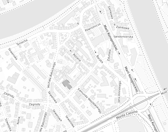 Mapa z adresem organizacji
