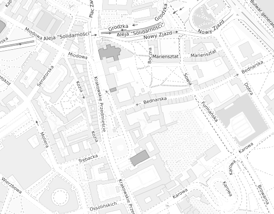 Mapa z adresem organizacji