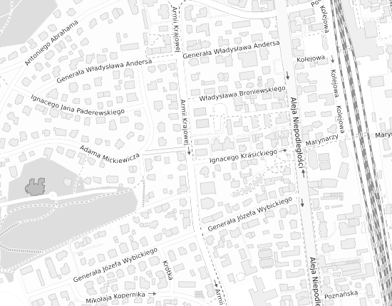 Mapa z adresem organizacji
