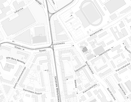 Mapa z adresem organizacji
