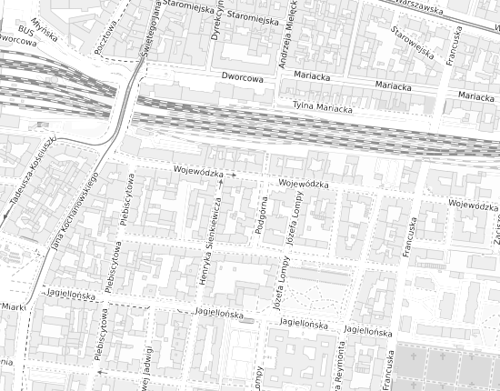 Mapa z adresem organizacji