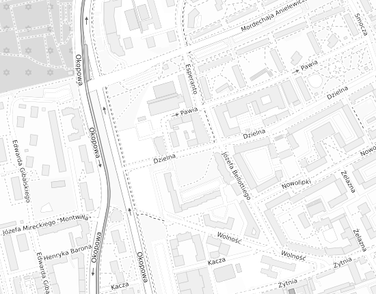 Mapa z adresem organizacji