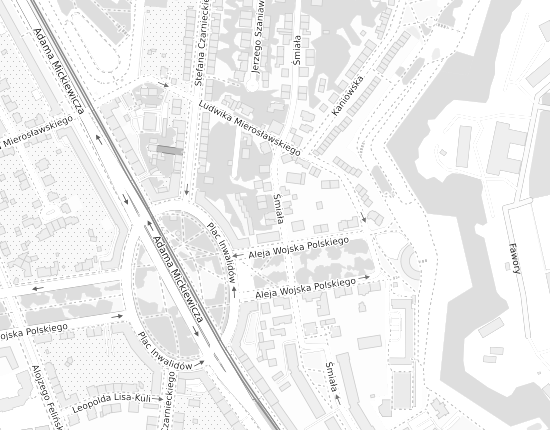 Mapa z adresem organizacji
