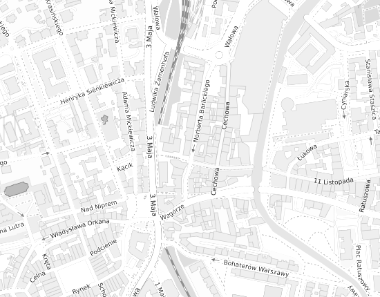 Mapa z adresem organizacji