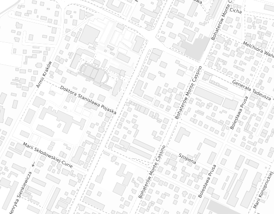 Mapa z adresem organizacji