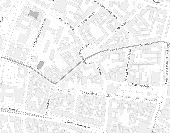 Mapa z adresem organizacji