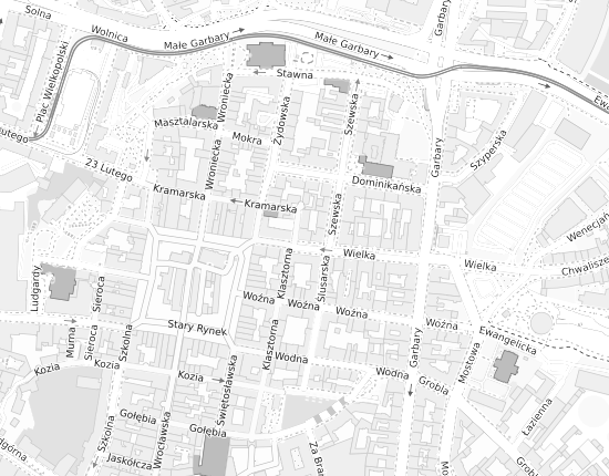 Mapa z adresem organizacji