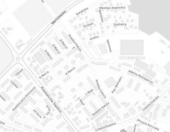 Mapa z adresem organizacji
