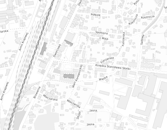 Mapa z adresem organizacji