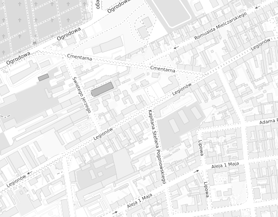Mapa z adresem organizacji