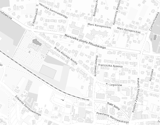 Mapa z adresem organizacji