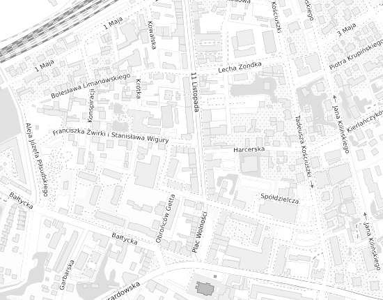 Mapa z adresem organizacji