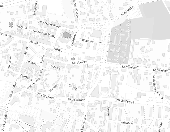 Mapa z adresem organizacji