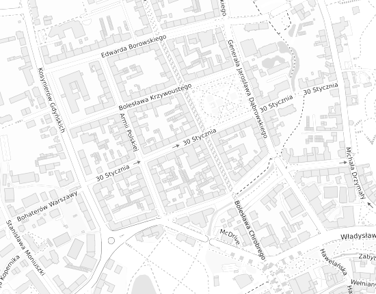 Mapa z adresem organizacji