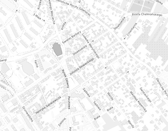 Mapa z adresem organizacji
