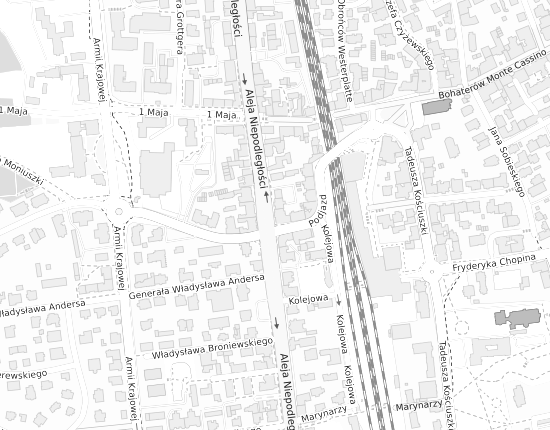 Mapa z adresem organizacji