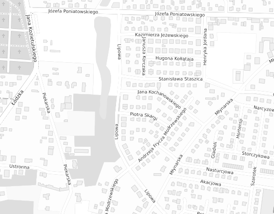 Mapa z adresem organizacji