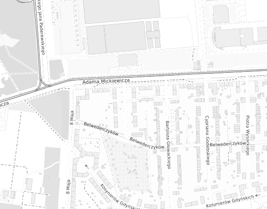 Mapa z adresem organizacji