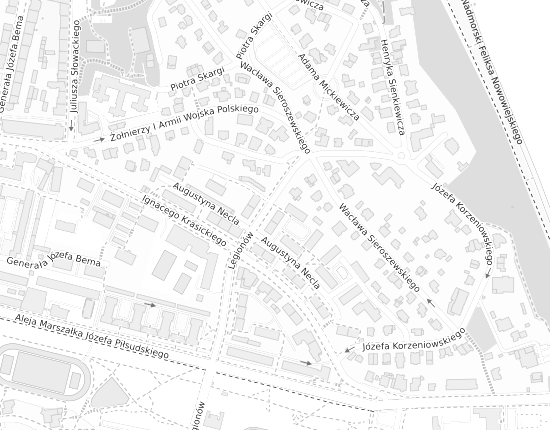 Mapa z adresem organizacji