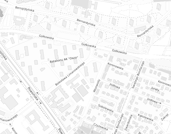 Mapa z adresem organizacji