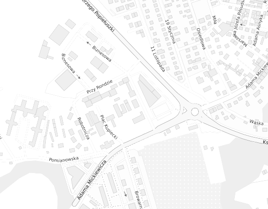 Mapa z adresem organizacji
