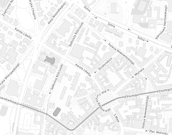 Mapa z adresem organizacji