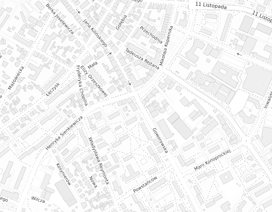 Mapa z adresem organizacji