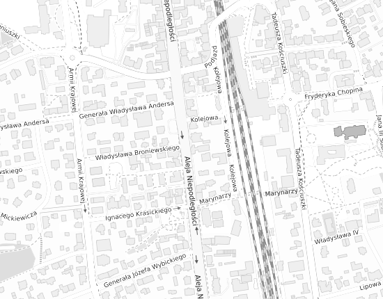 Mapa z adresem organizacji