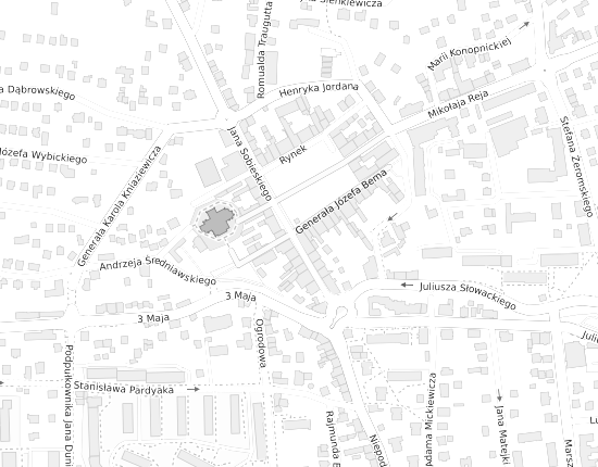 Mapa z adresem organizacji