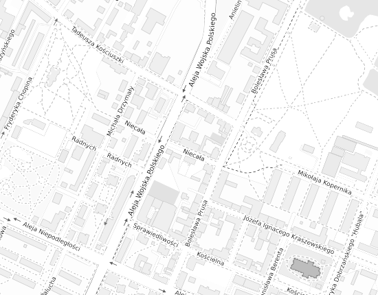 Mapa z adresem organizacji