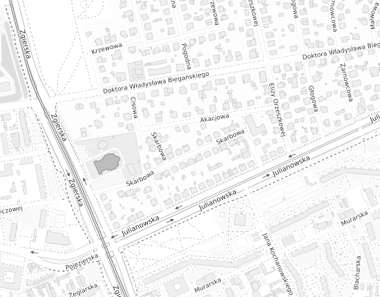 Mapa z adresem organizacji