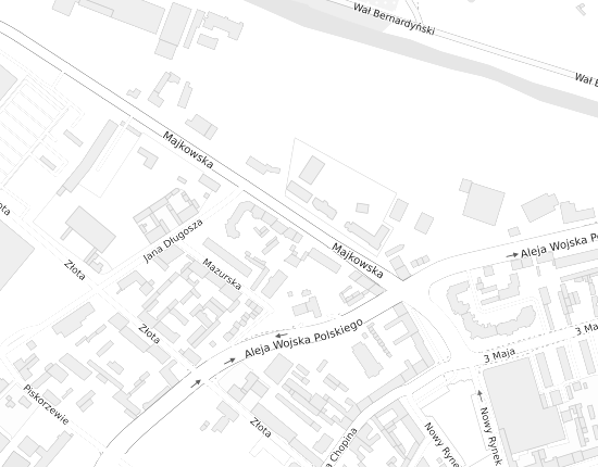 Mapa z adresem organizacji