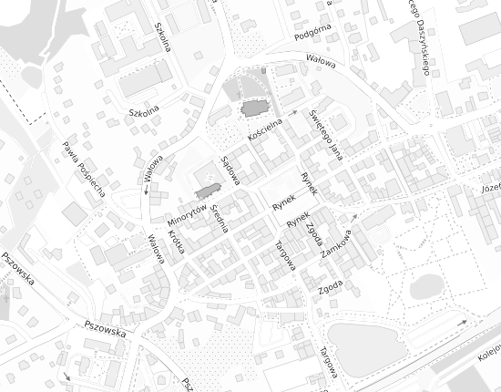 Mapa z adresem organizacji