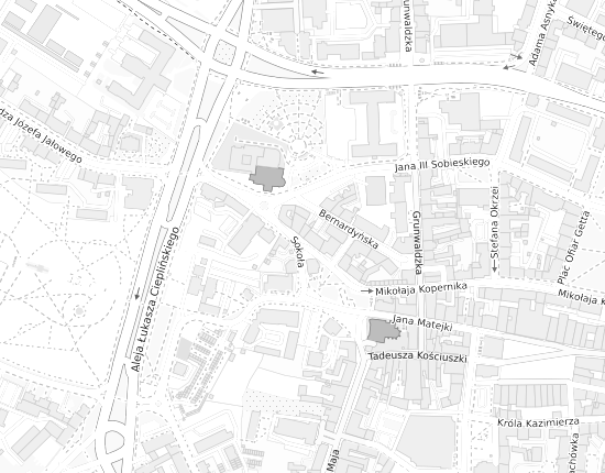Mapa z adresem organizacji