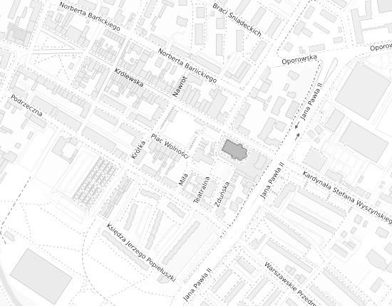 Mapa z adresem organizacji