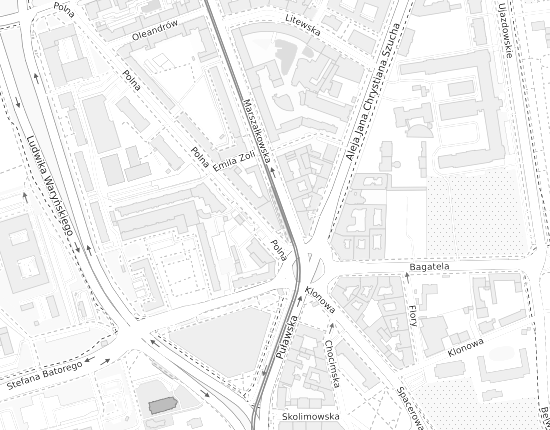 Mapa z adresem organizacji