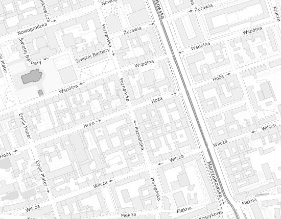 Mapa z adresem organizacji