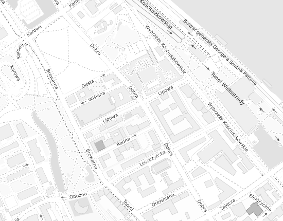 Mapa z adresem organizacji