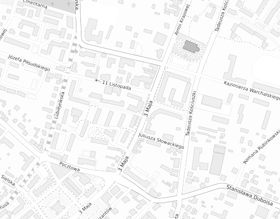 Mapa z adresem organizacji