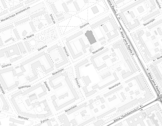 Mapa z adresem organizacji