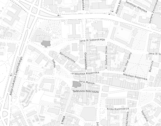 Mapa z adresem organizacji